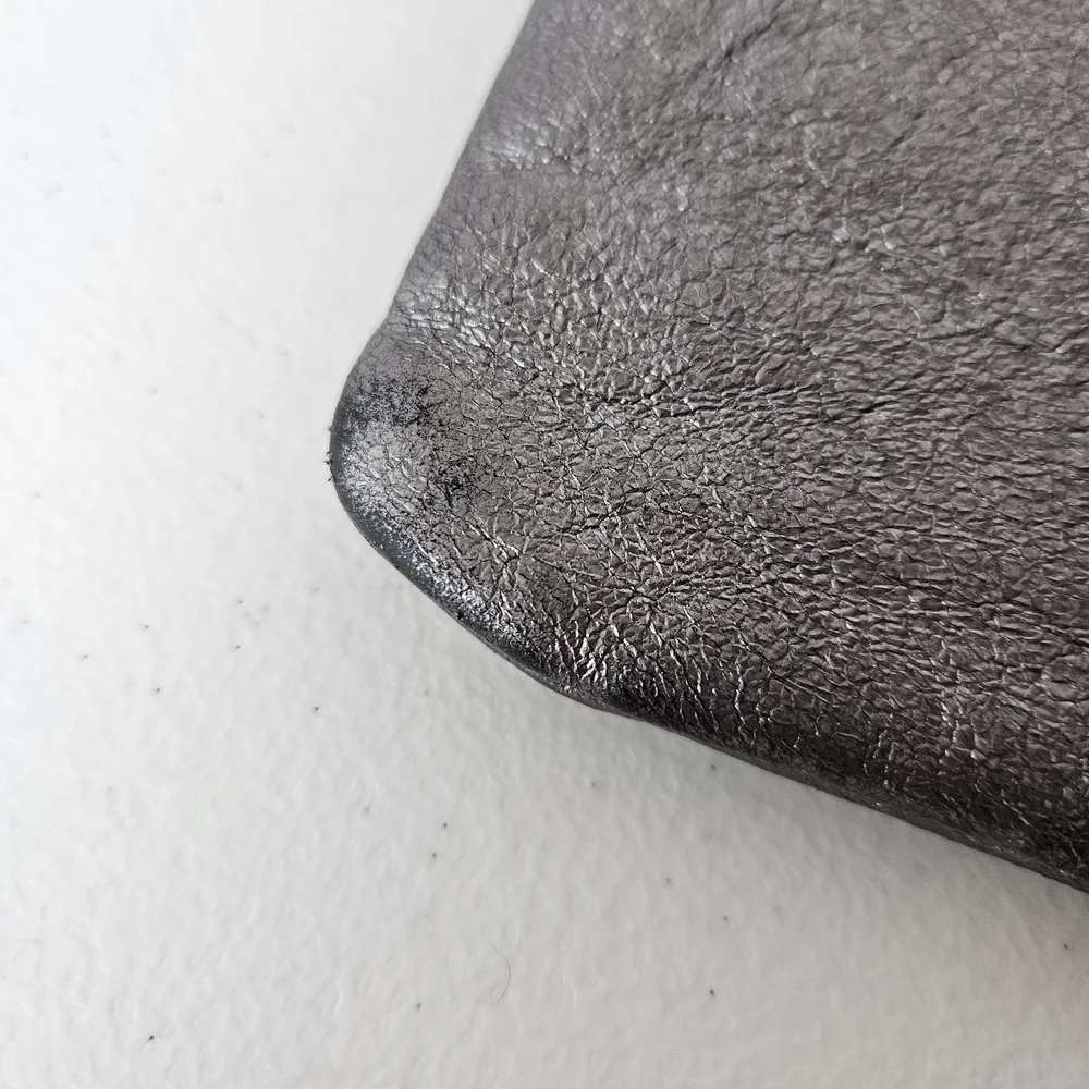 HOBO Daria Metallic Leather Clutch Bag Small **Missing Strap